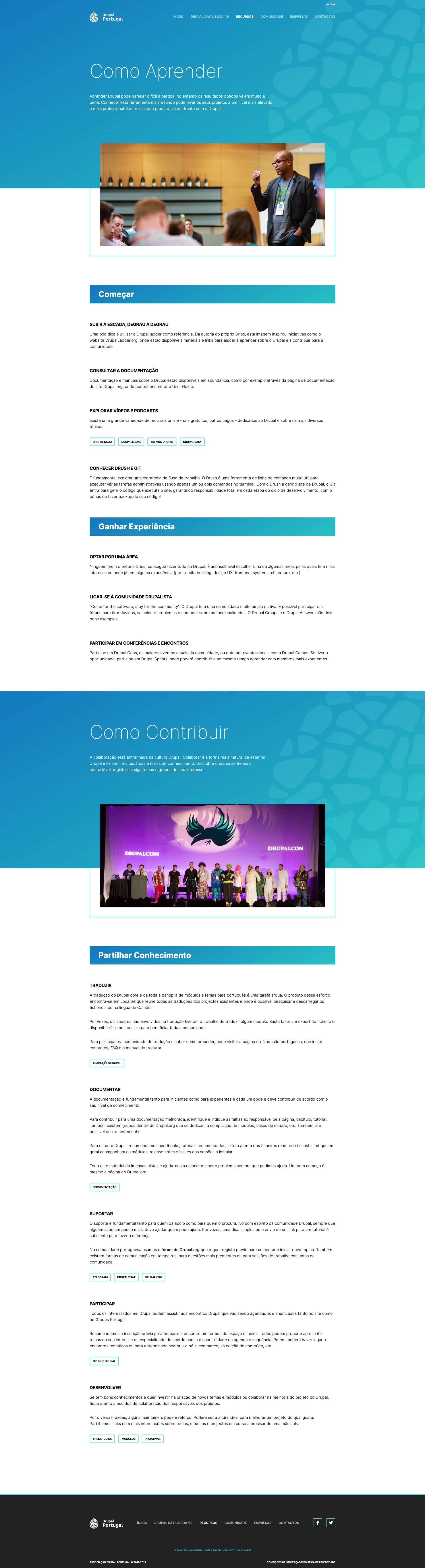 Resources page