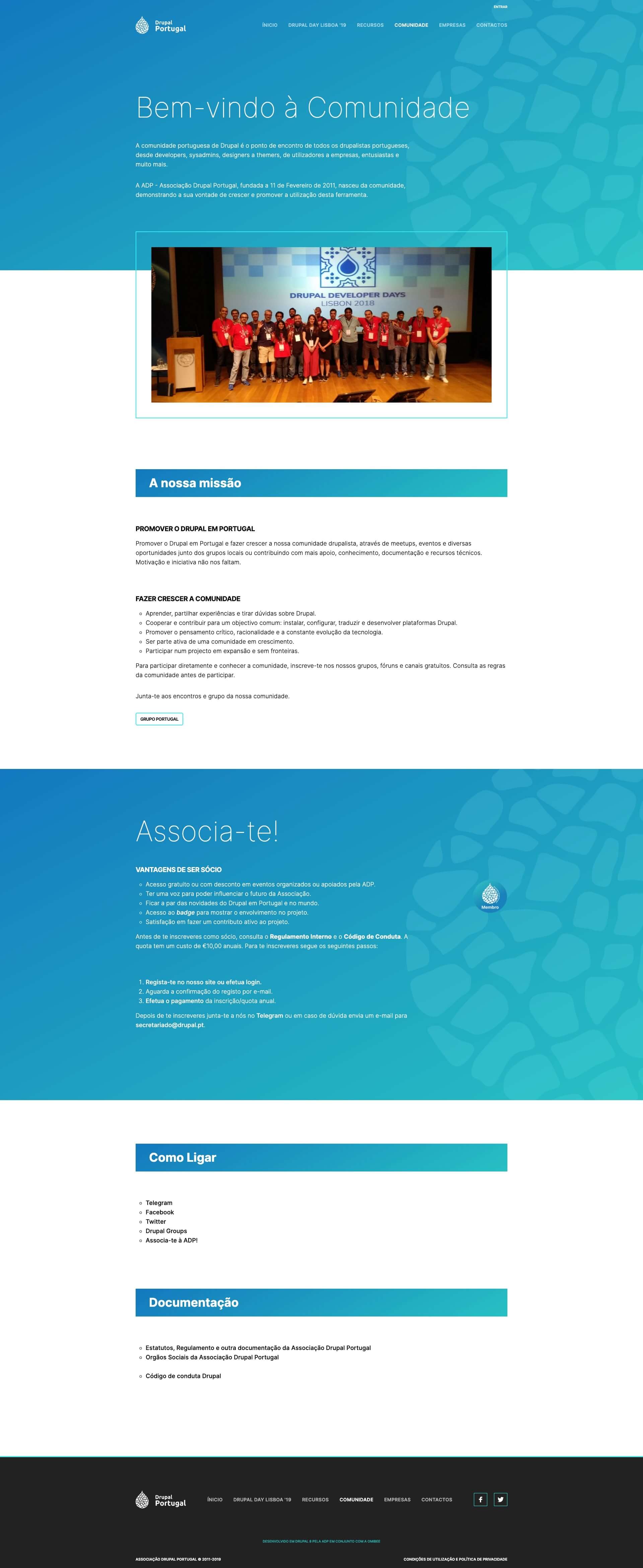 Community page