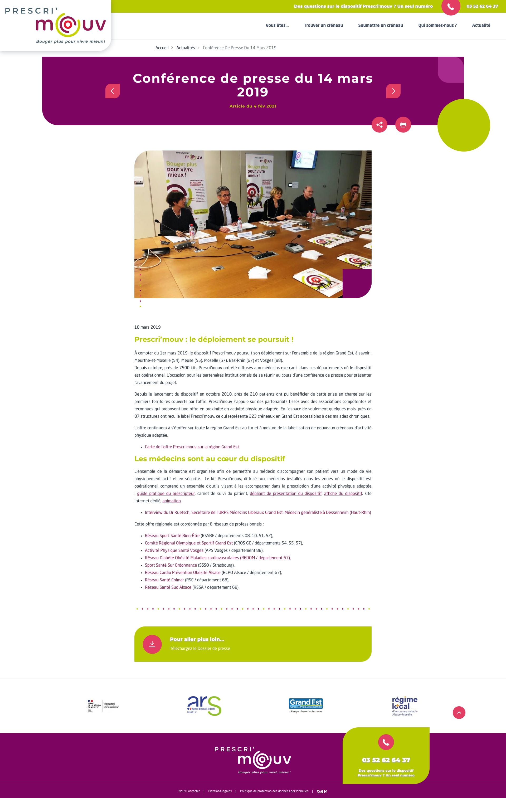 Actualité page