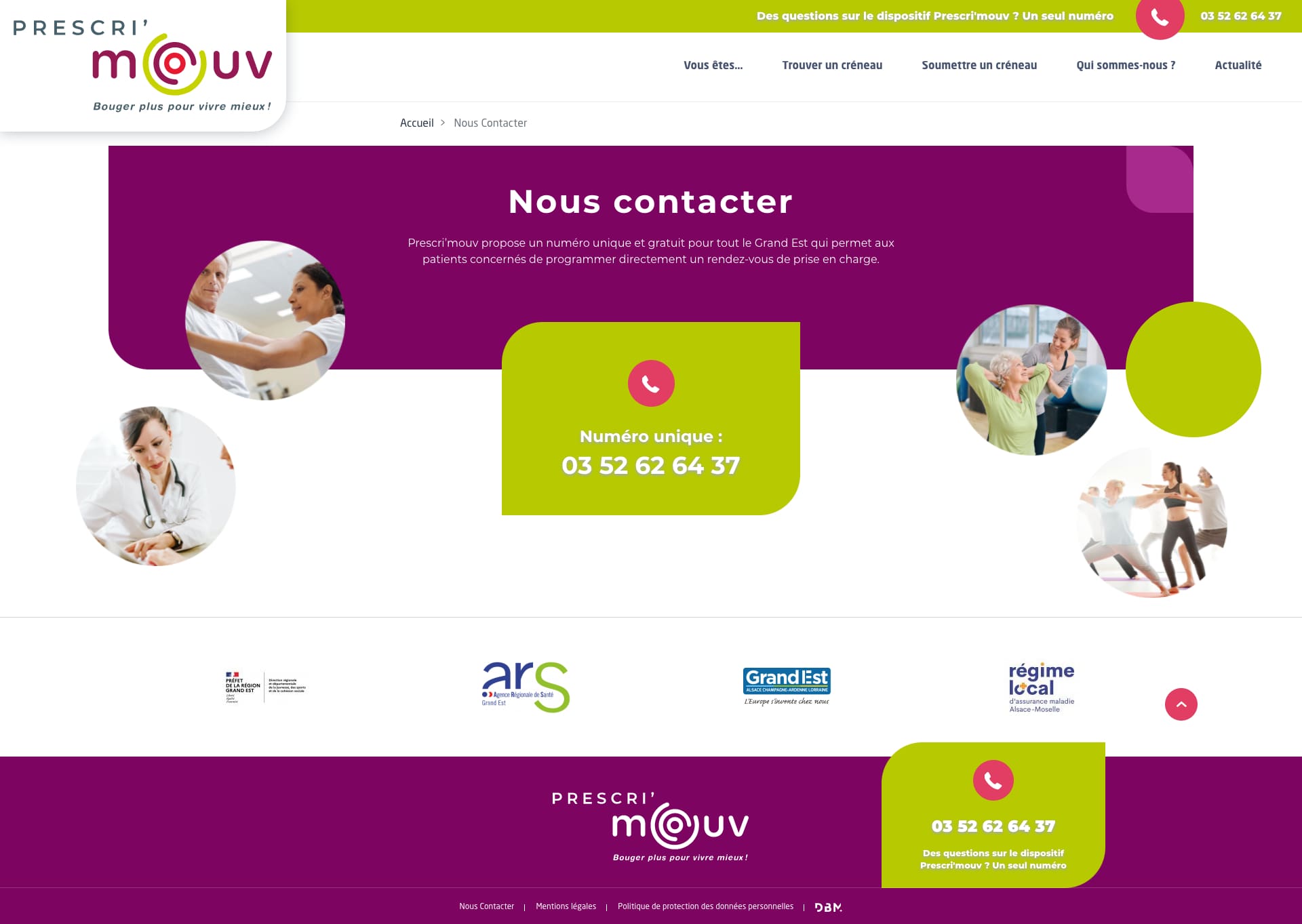 Nous Contacter page