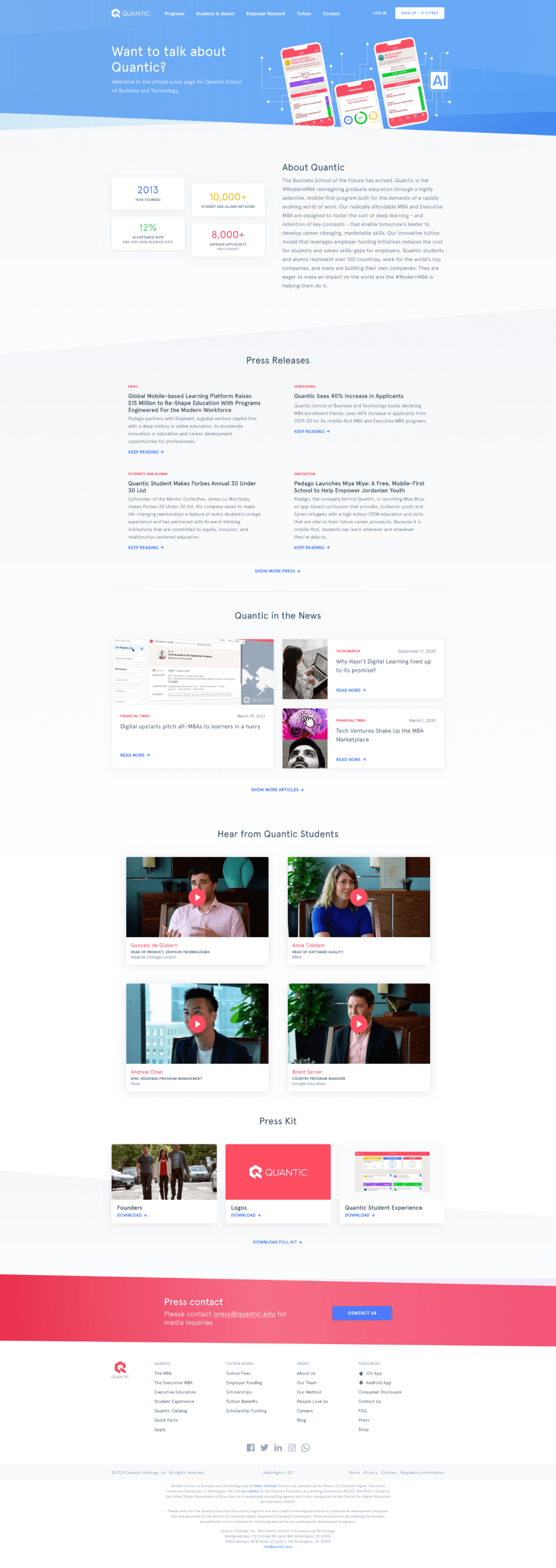 Press page