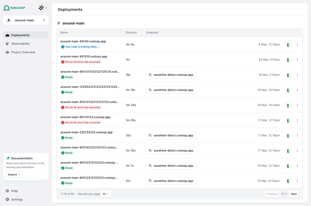 Dashboard Layout page