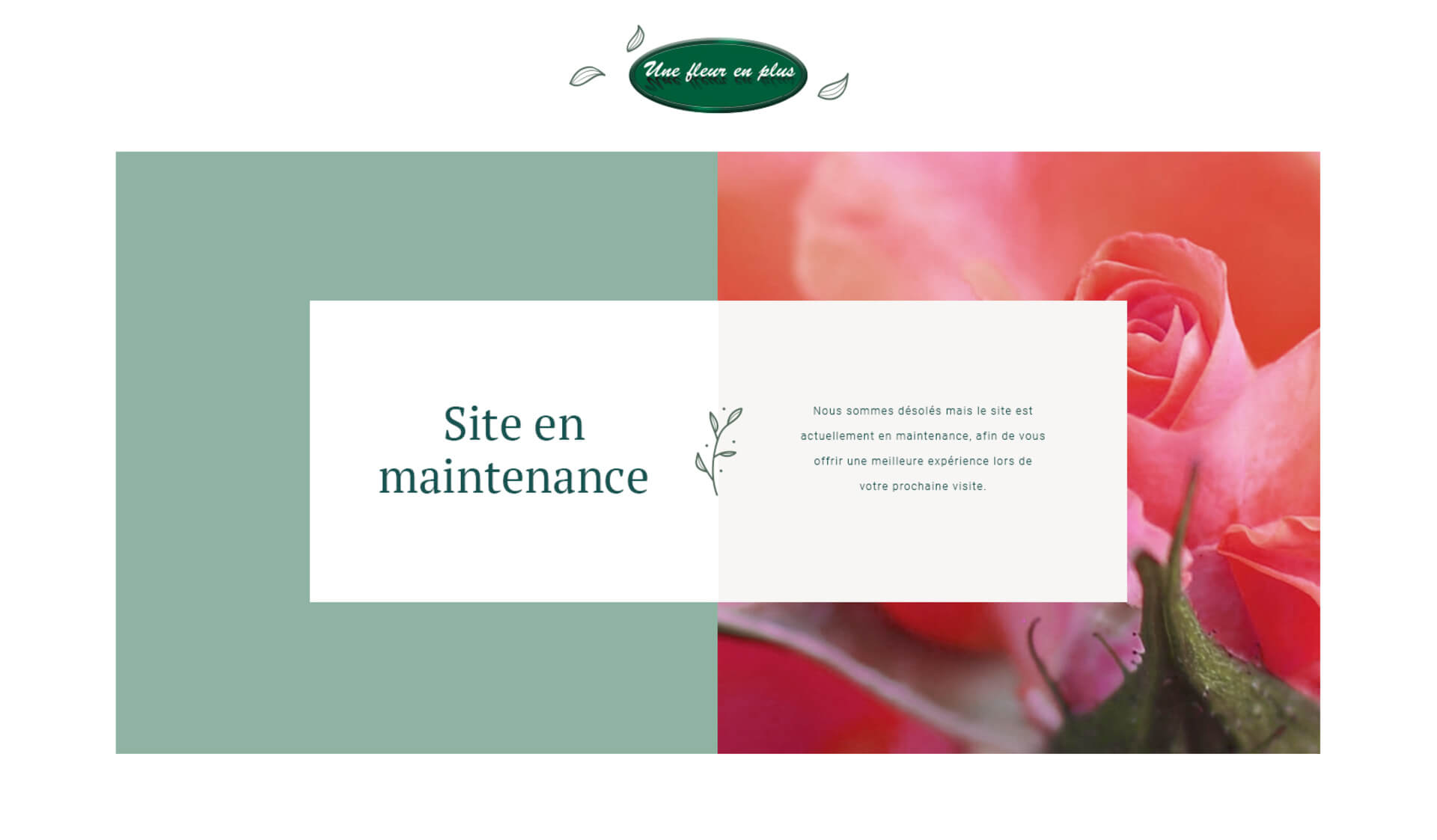 Maintenance page