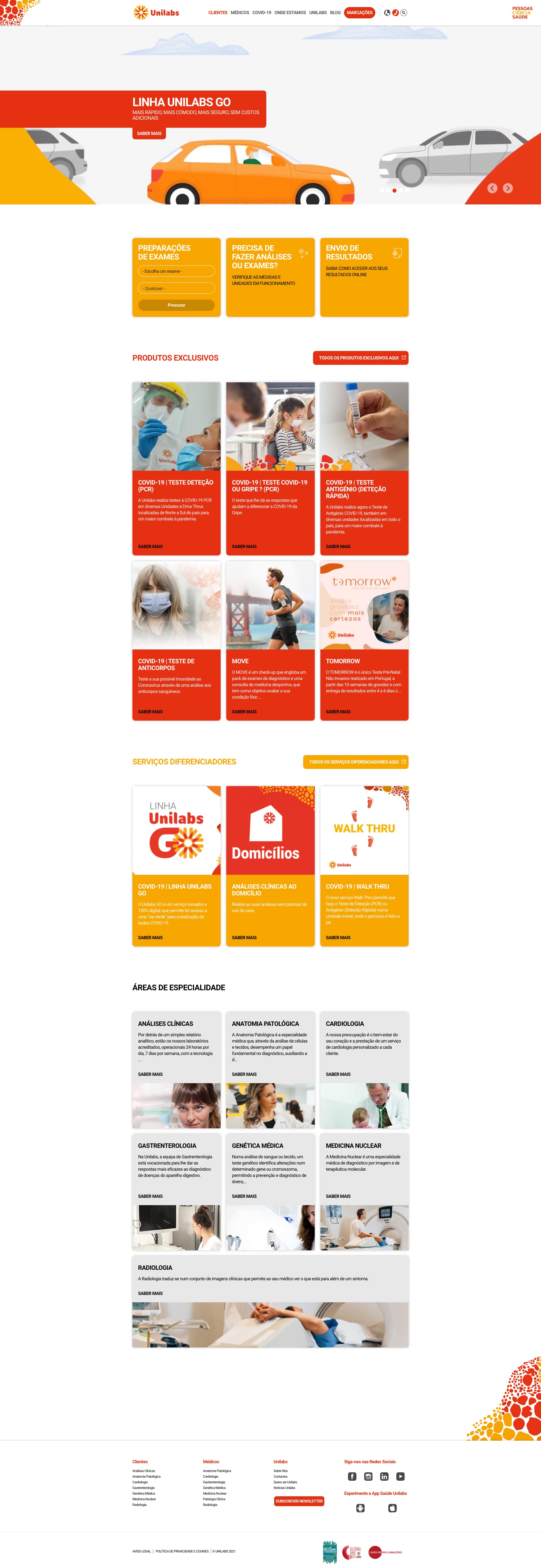 Clients page