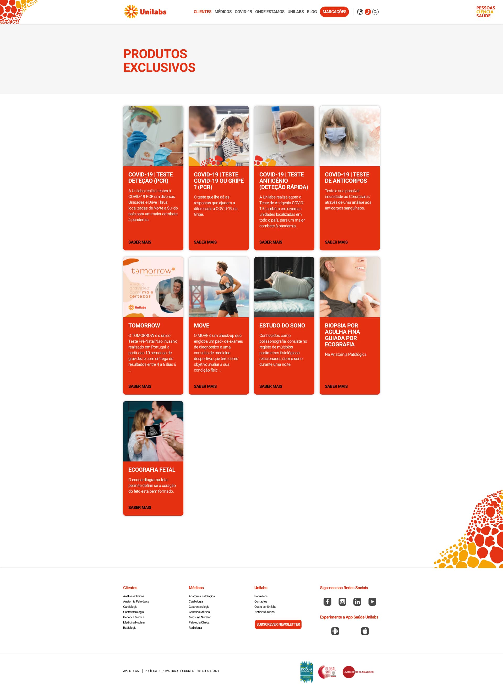 Clients - Exclusive Products page