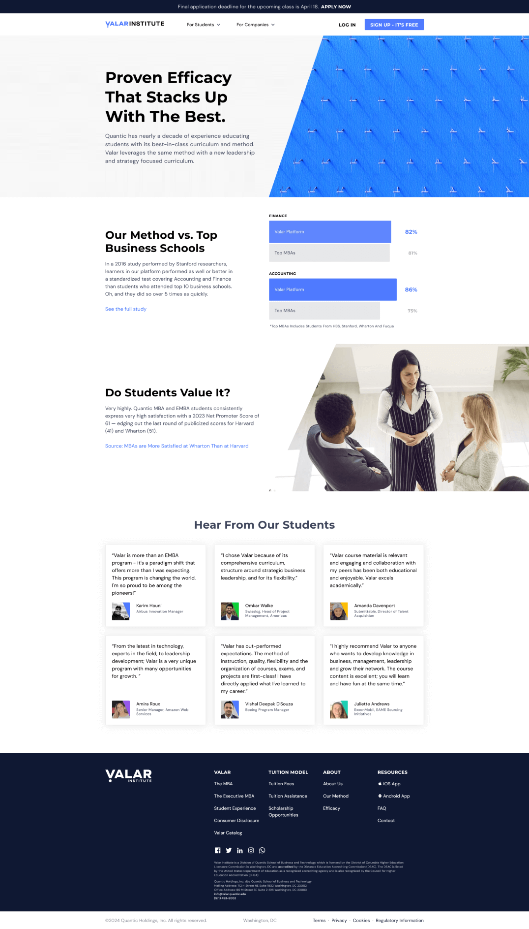 Efficacy page